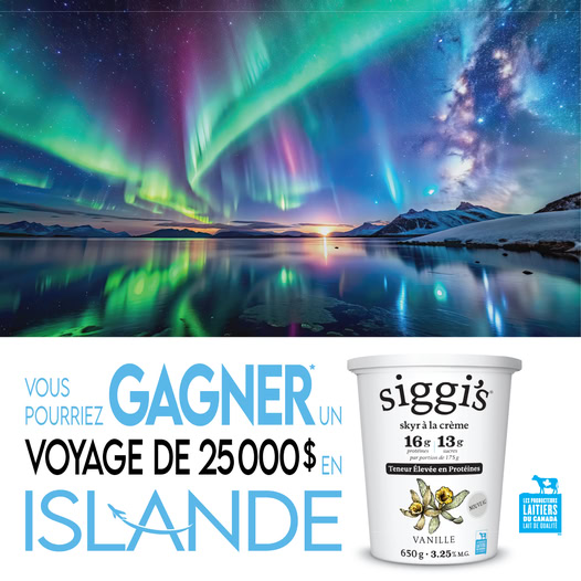 Concours Gagnez un voyage de 25 000$ en Islande!