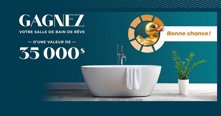 Concours Decobec - Gagnez une rénovation complète de salle de bain, d’une valeur de 35 000$!