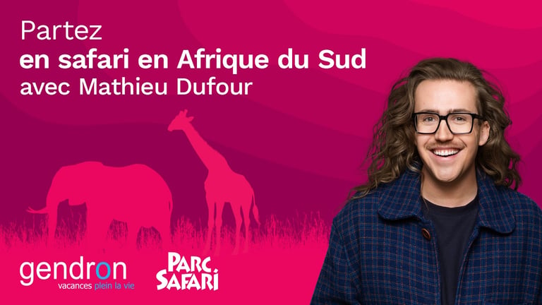 Concours Rythme FM 105,7 - Trouvez Mathieu Dufour dans la savane pour gagner votre Safari en Afrique du sud !