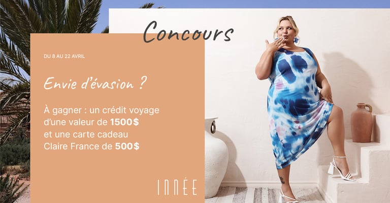 Concours Claire France - Gagnez un voyage et une toute nouvelle garde-robe!