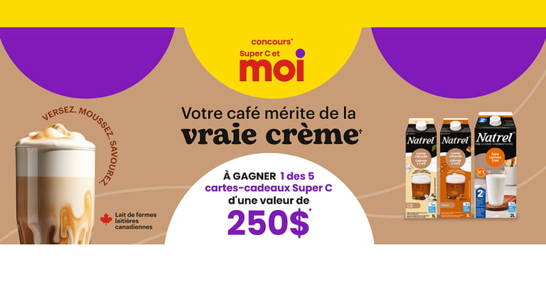 Concours Super C - Gagnez 1 des 5 cartes-cadeaux Super C d'une valeur de 250$!