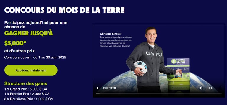 Concours du Mois de la Terre : Gagnez jusqu'à 5 000$ et d'autres Prix