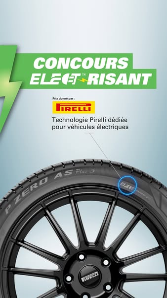 Concours Gagnez un ensemble de 4 pneus Pirelli flambant neufs, ainsi qu'une installation gratuite chez un détaillant Point S !