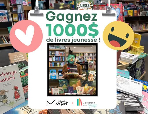 Concours Gagne 1000$ de livres jeunesse!