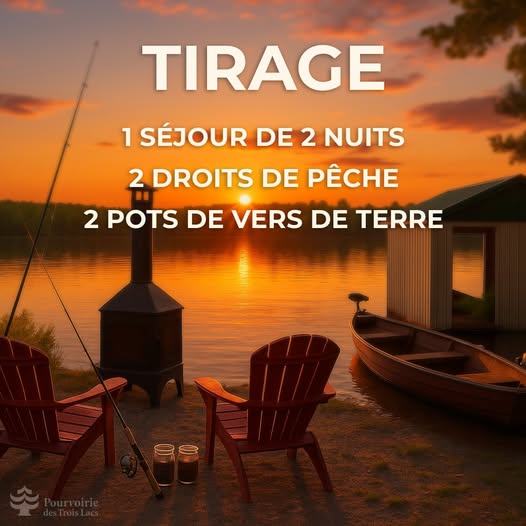 Concours Gagnez un magnifique séjour en plein air à la Pourvoirie des Trois Lacs!