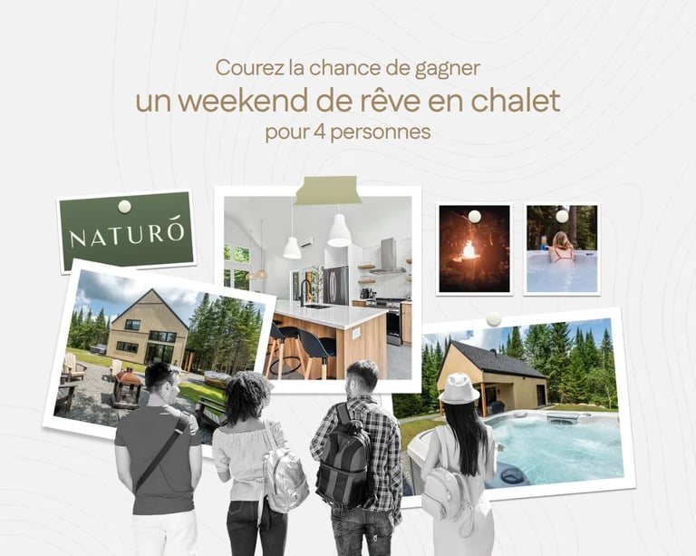 Concours Gagnez un weekend de rêve en chalet pour 4 personnes!