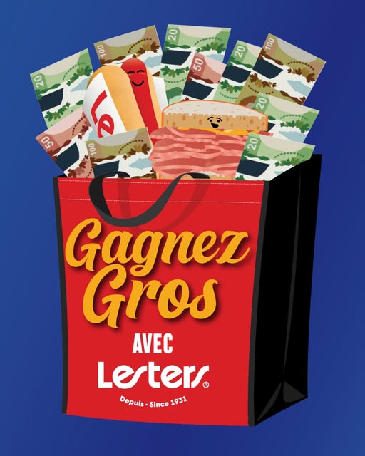 Concours Les Aliments Lesters - Gagnez un des 10 grands prix de 500$ d’épicerie ou un des prix secondaires hebdomadaires!