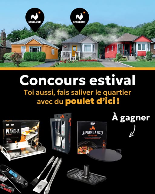 Concours 5 ingrédients, 15 minutes et Exceldor vous équipe pour cuisiner plein de délicieuses recettes à l'extérieur!