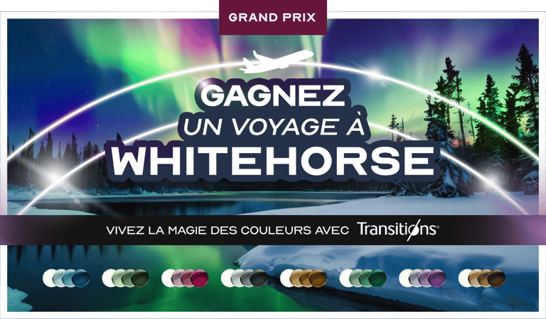 Concours Gagnez un voyage à Whitehorse ou l'un des huit certificats-cadeaux d'une valeur de 1 000 $ pour une monture Transition!