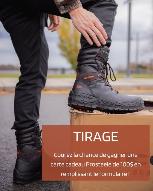 Concours Prosteele - Gagnez une carte-cadeau de 100$ !