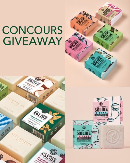 Concours Yves Rocher Canada - Gagnez la collection complète de cosmétiques solides!