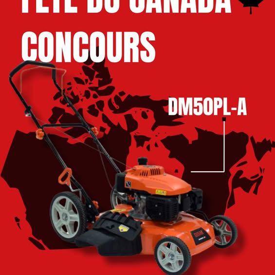 Concours Gagnez une tondeuse DUCAR DM50PL-A, d’une valeur de 450$ !