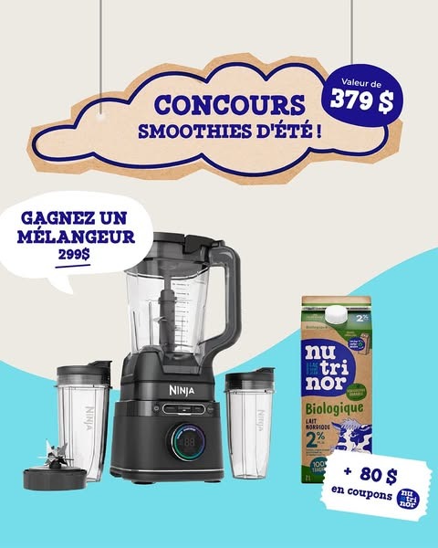 Concours NUTRINOR SMOOTHIES D’ÉTÉ!
