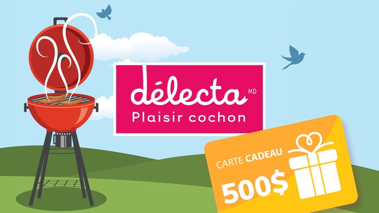Concours Gagne ton BBQ et ta bouffe pour un party d'amis grâce à la boucherie Délecta & BBQ Québec!