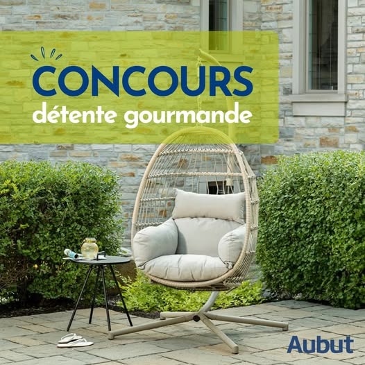 Concours Gagnez l'une des 2 chaises suspendues Club Piscine d’une valeur de 700 $ chacune !