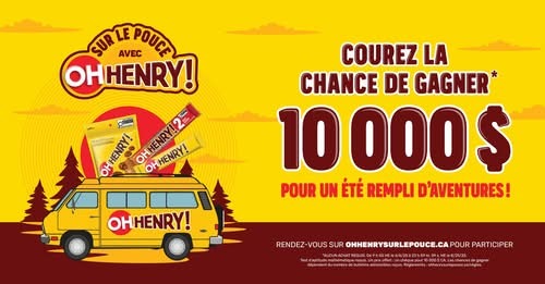 Concours Hershey Canada - Gagnez 10 000$ pour un été rempli d'aventures !