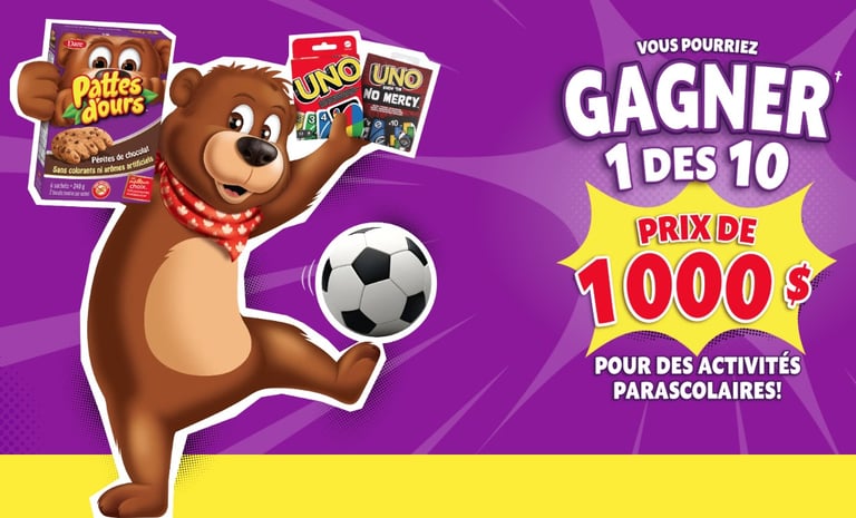 Concours "Récréations pour jouer" – 10 prix de 1000$ à Gagner