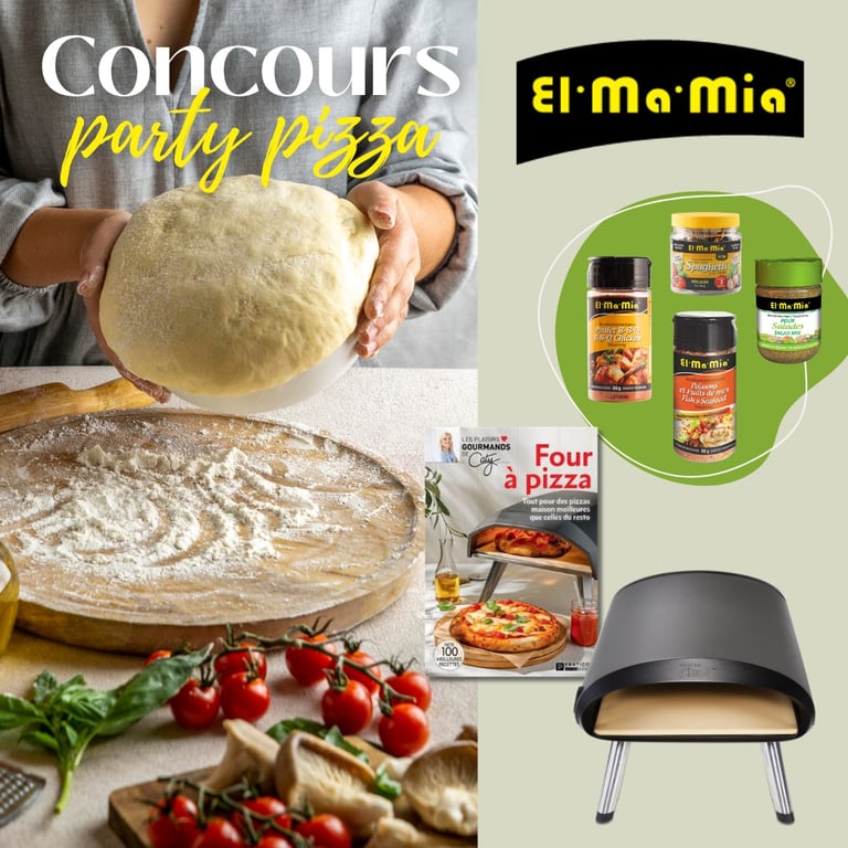 Concours Gagnez un Four à Pizza avec livre de Recettes et Assaisonnements