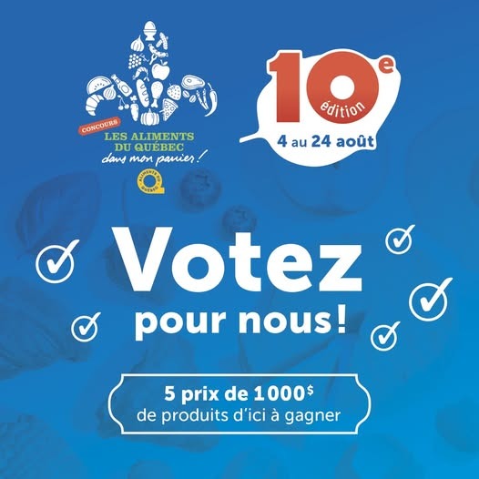 Concours Les Aliments du Québec dans mon panier !