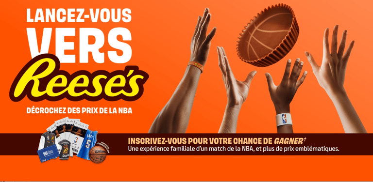 Concours Reese's - Gagnez Une expérience familiale d’un match de la NBA, et plus de prix emblématiques!