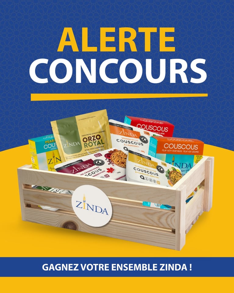 Concours Gagner le kit complet Zinda, avec vos produits préférés et plus encore!