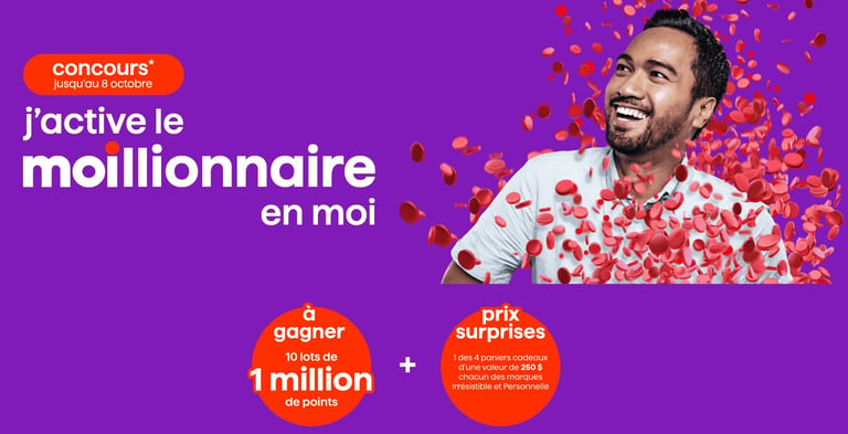 Concours Gagner 1 des 10 lots de 1 million de points MOI