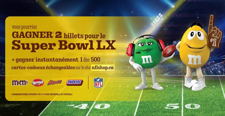 Concours Gagner 2 billets pour assister au Super Bowl LX