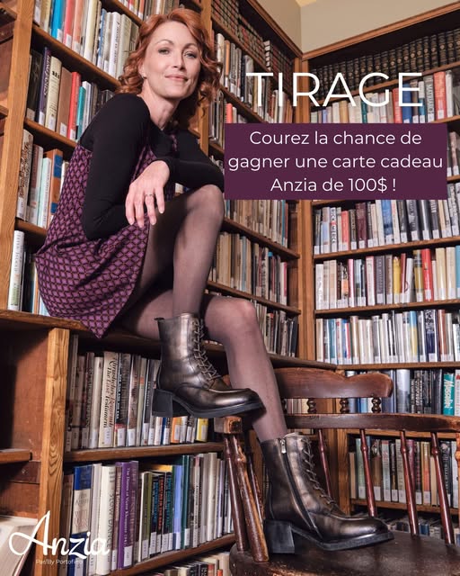 Concours Gagnez une carte cadeau Anzia de 100$, applicable sur le site web.