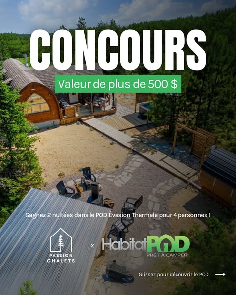Concours HabitatPOD et Passion Chalets !