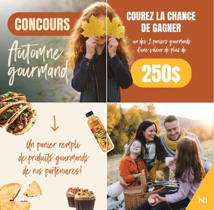 Concours Nutri-Impact - Gagnez l'un des 2 paniers gourmands remplis de délicieux produits d’une valeur de plus de 250 $ chacun!