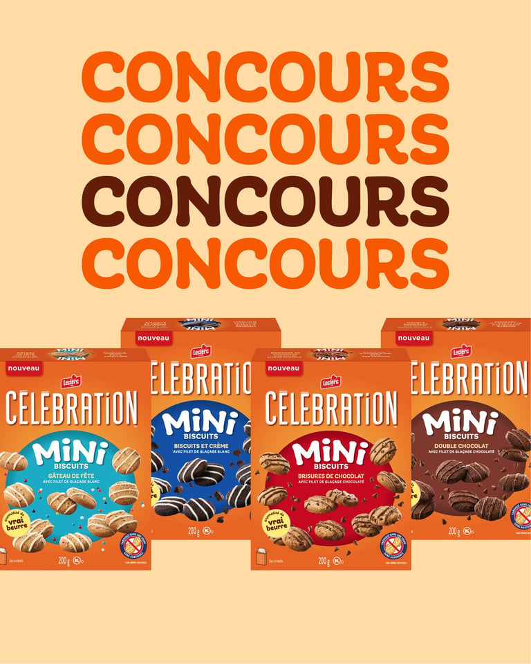 Concours Gagnez une boîte cadeau gourmande contenant nos 4 saveurs de Mini biscuits + une carte cadeau de 100$