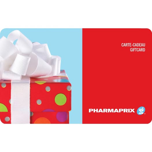 Concours Gagnez une CARTE CADEAU PHARMAPRIX d'une valeur de 100$!