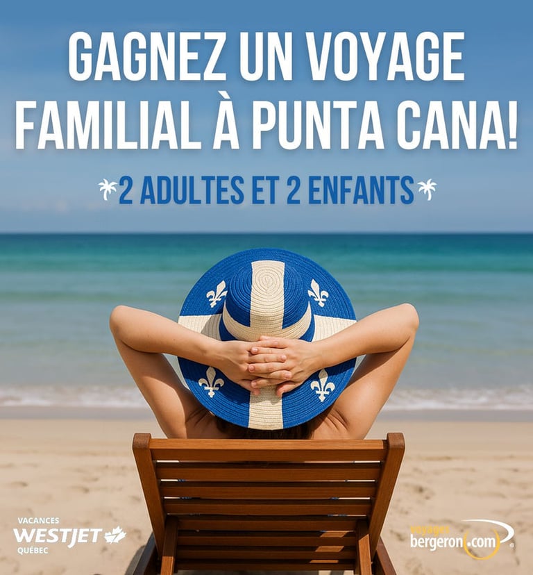 Concours Gagnez un Voyage pour 4 à Punta Cana!