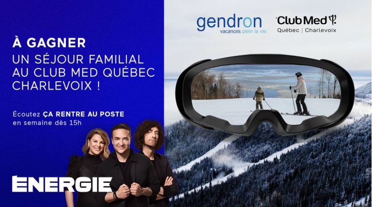 Concours Energie 104,1 - Profitez d’un séjour de ski au Club Med Québec Charlevoix !