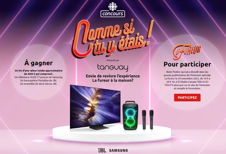 Concours Gagnez un ensemble électronique de 4450 $ avec Tanguay et La Fureur