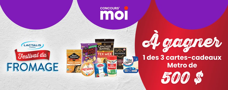 Concours Metro - Gagnez 1 des 3 cartes-cadeaux Metro de 500 $.