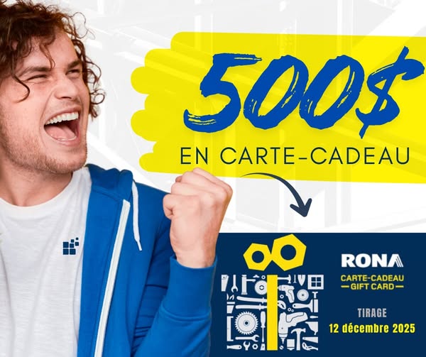 Concours Groupe Camnor - Gagnez une carte-cadeau RONA d’une valeur de 500 $