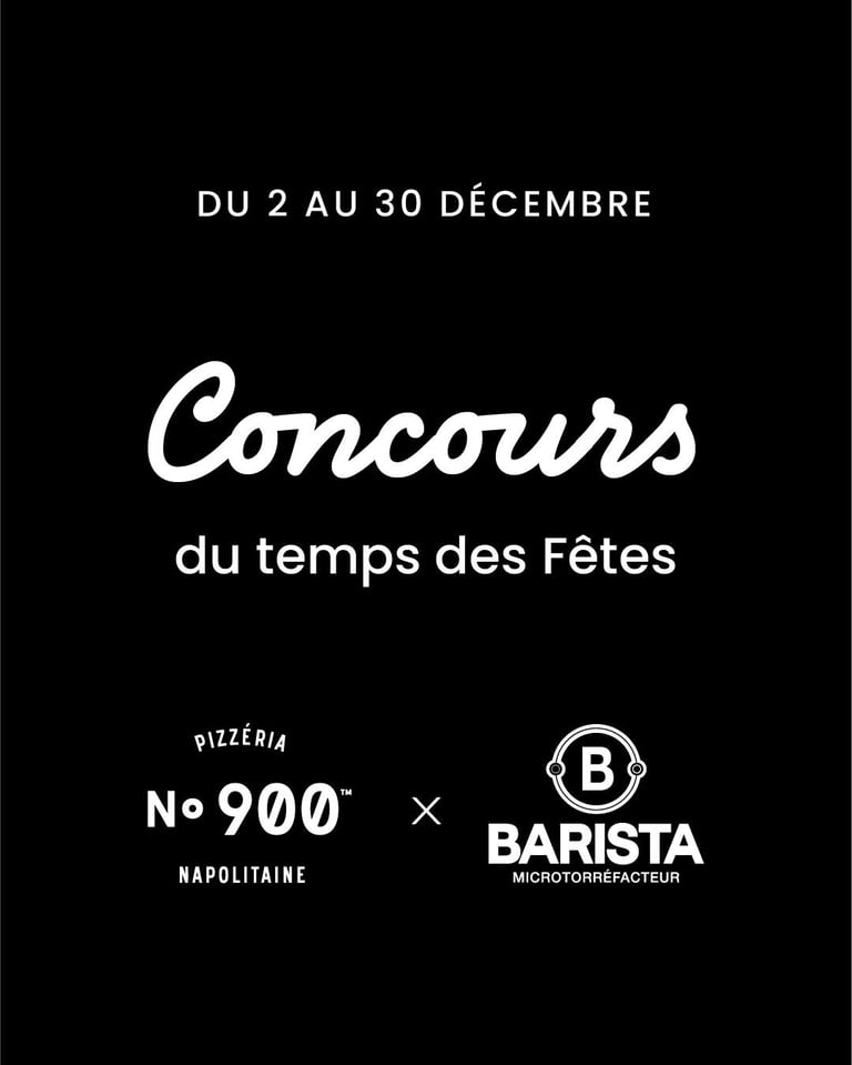 Concours Gagnez une Machine espresso et un four à pizza avec BARISTA et Pizzeria No.900