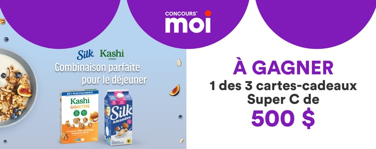 Concours Super C - 3 cartes-cadeaux Super C de 500 $ à gagner!