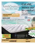 Circulaire Meubles Marchand - Matelas