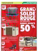 Circulaire Canadian Tire - Grand solde rouge