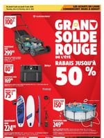 Circulaire Canadian Tire - Grand Solde rouge