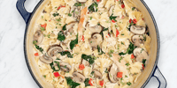 Photo de la Recette: « ONE-POT PASTA » - FARFALLES CRÉMEUSES AU POULET ET À LA RICOTTA