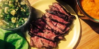 Photo de la Recette: Bavette Marinée et Sauce Gingembre et Oignons Verts