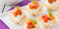 Photo de la Recette: Bouchées au Saumon et au Fromage