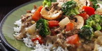 Photo de la Recette: Bœuf et Brocoli en Sauce avec Riz