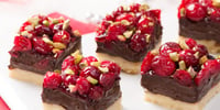Photo de la Recette: Carrés Sablés Choco-Canneberges