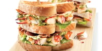 Photo de la Recette: Club Sandwich au Homard Mayonnaise Limette et Avocat