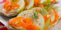 Photo de la Recette: Crackers à la Truite Fumée