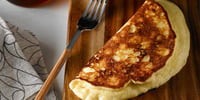 Photo de la Recette: Crêpes Soufflées au Cheddar et à l'érable